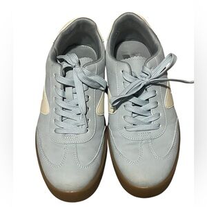 Dolce Vita Light Blue and Cream Sneakers